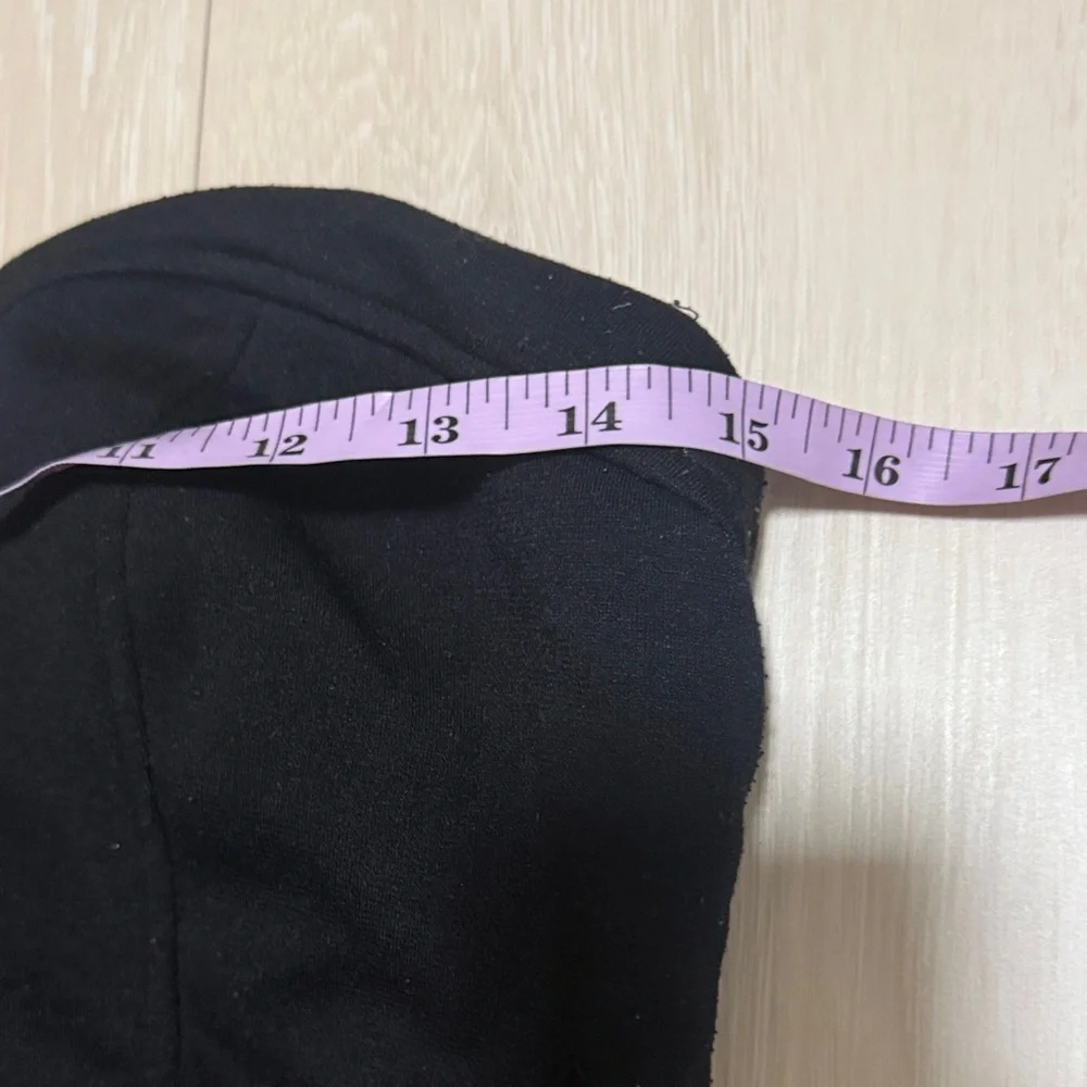 3/$10 Pompous Girly Strapless Y2K Black and Tan Chevron Dress - Picture 4 of 6